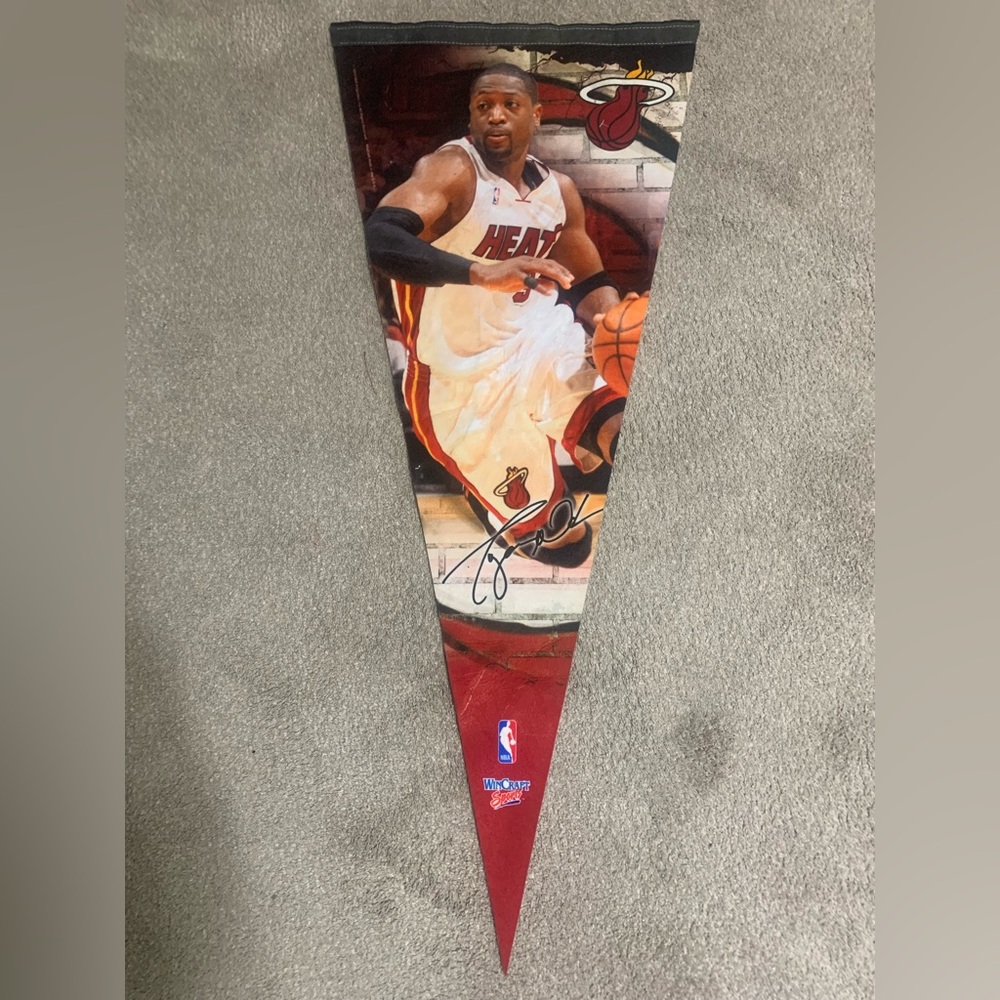Dwayne Wade Miami Heat 2009 NBA Wincraft Premium Felt Pennant